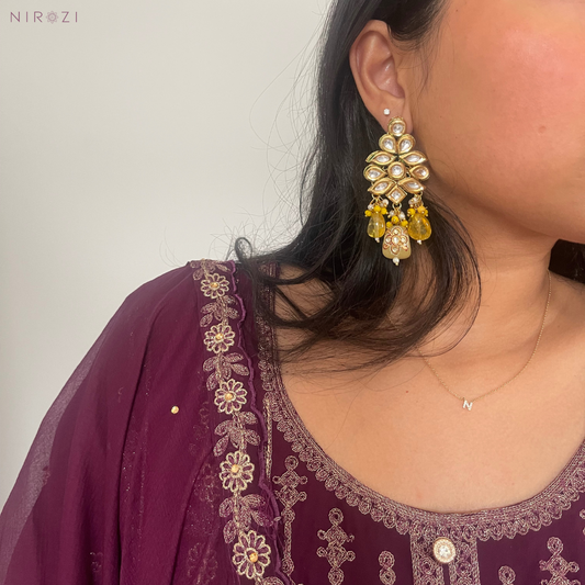 Sheena - Kundan Earrings