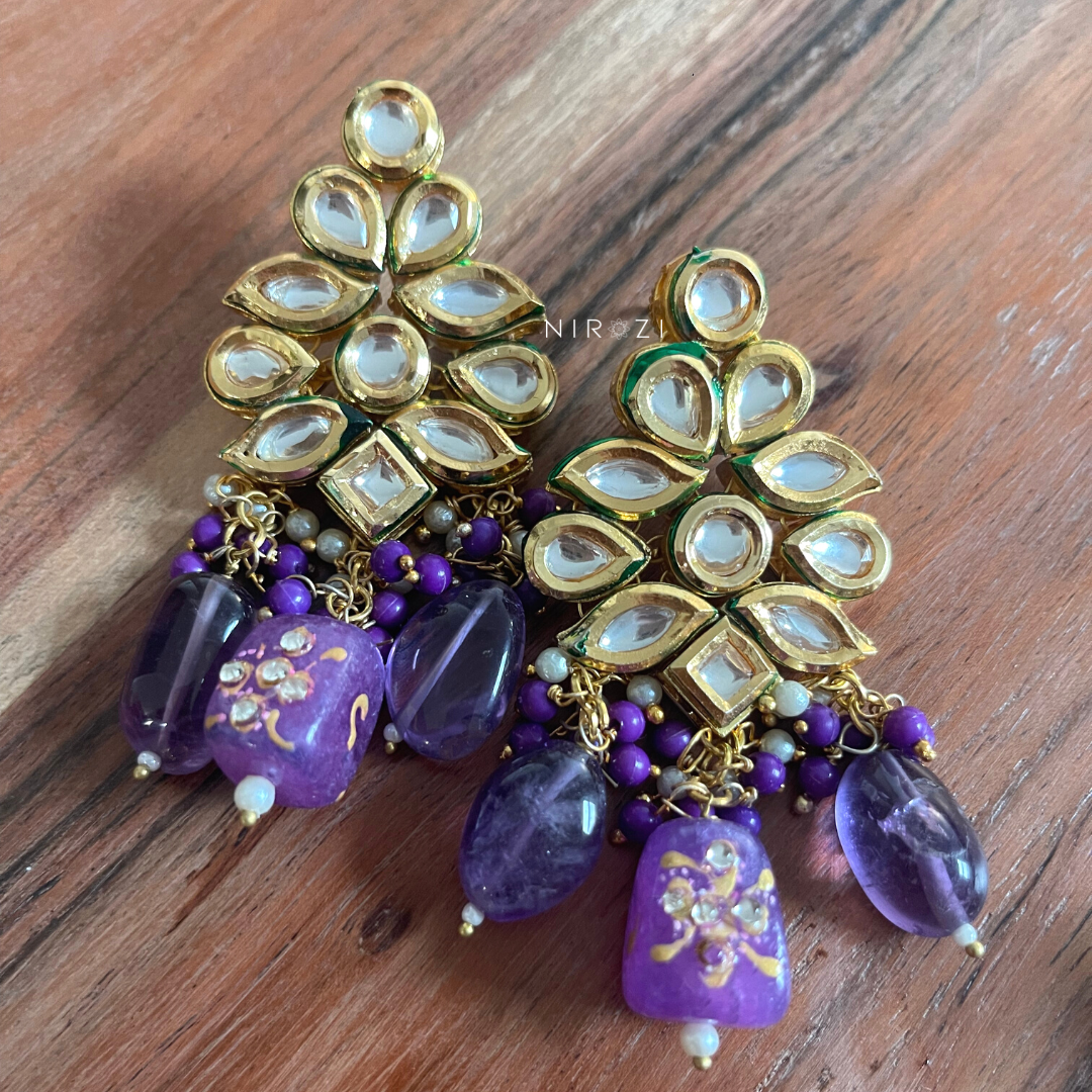 Sheena - Kundan Earrings